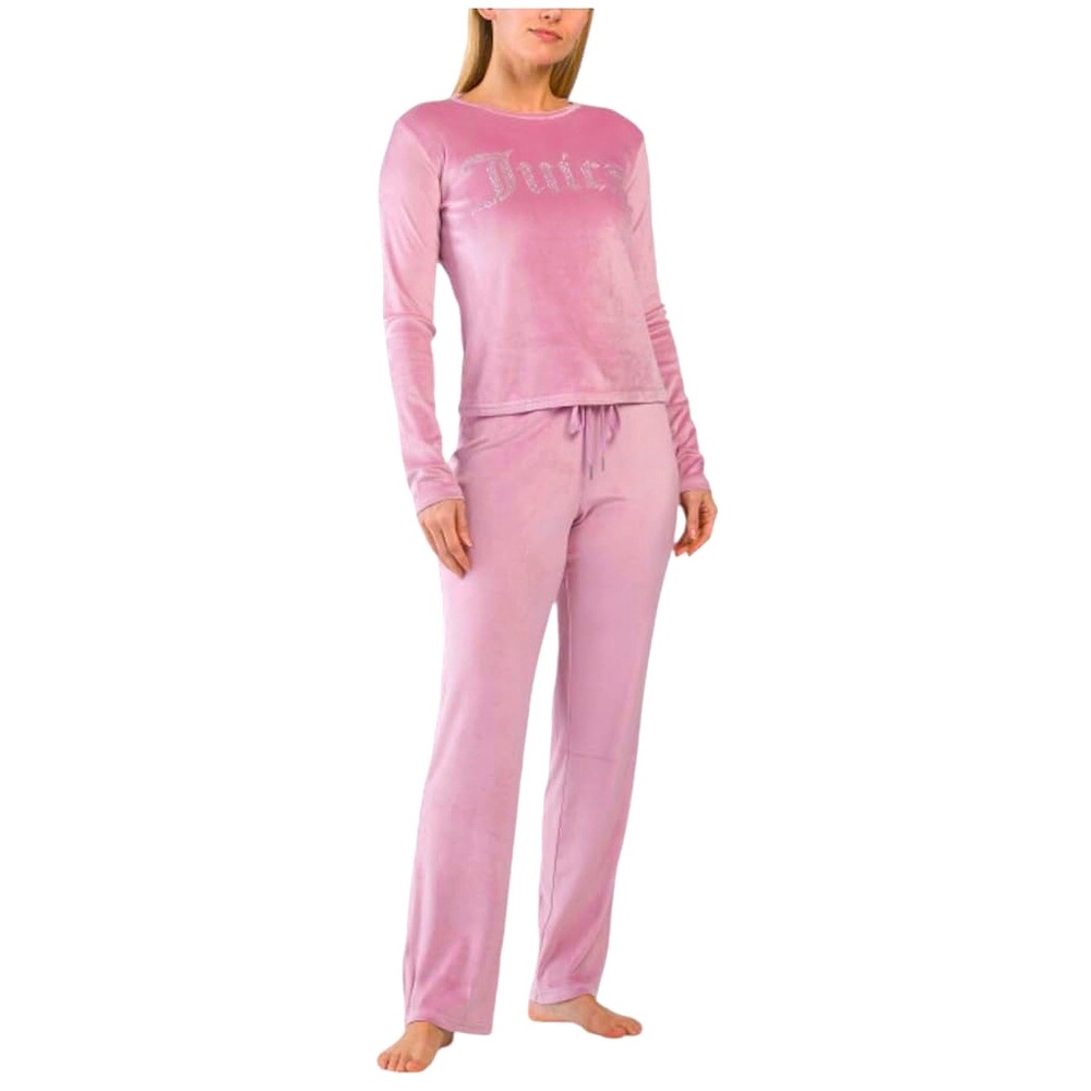 Juicy Couture Pink Velour Pajama Set